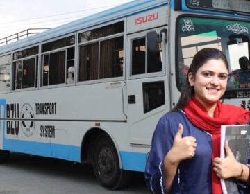 BZU Bahauddin Zakariya University Khanewal to Multan Student Faculty Bus Service.