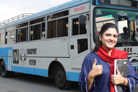 BZU Bahauddin Zakariya University Khanewal to Multan Student Faculty Bus Service.