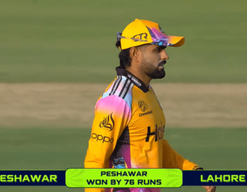 Peshawar Zalmi vs Lahore Qalandars PZ win by 76 Runs