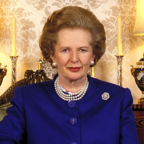 British Prime Minister margaret-thatcher-Blue-Jersey